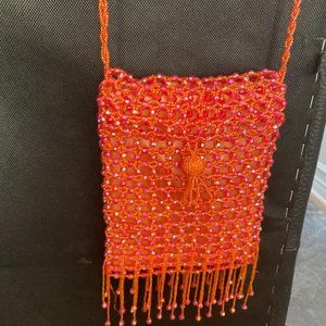 BIJOUX TERNER HAND MADE BEADED EVENING  LADIES BAG.